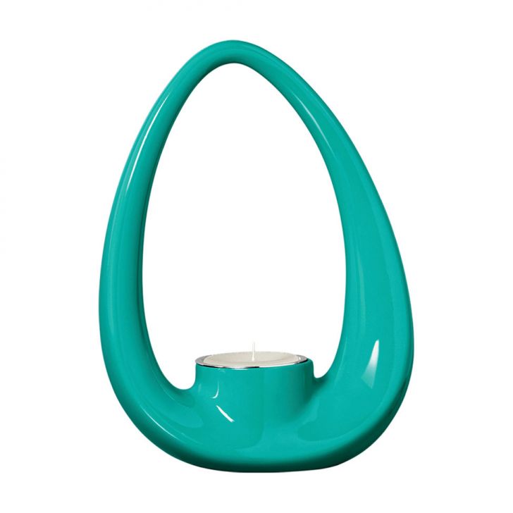 Porta Vela com Tubo Azul com Vela
