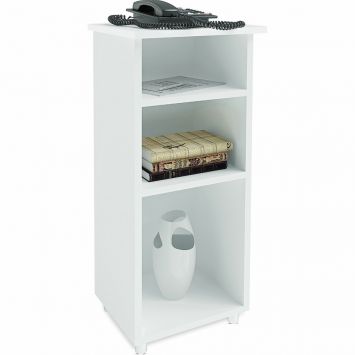 Mesa Para Telefone Branco Branco - ART IN M&Oacute;VEIS Cod: AR195TA27SLS