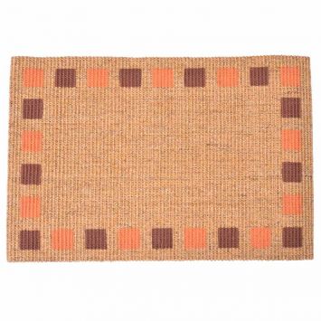 Tapete Pintado Natural 0,40 x 0,60 cm Bege e Verde140834