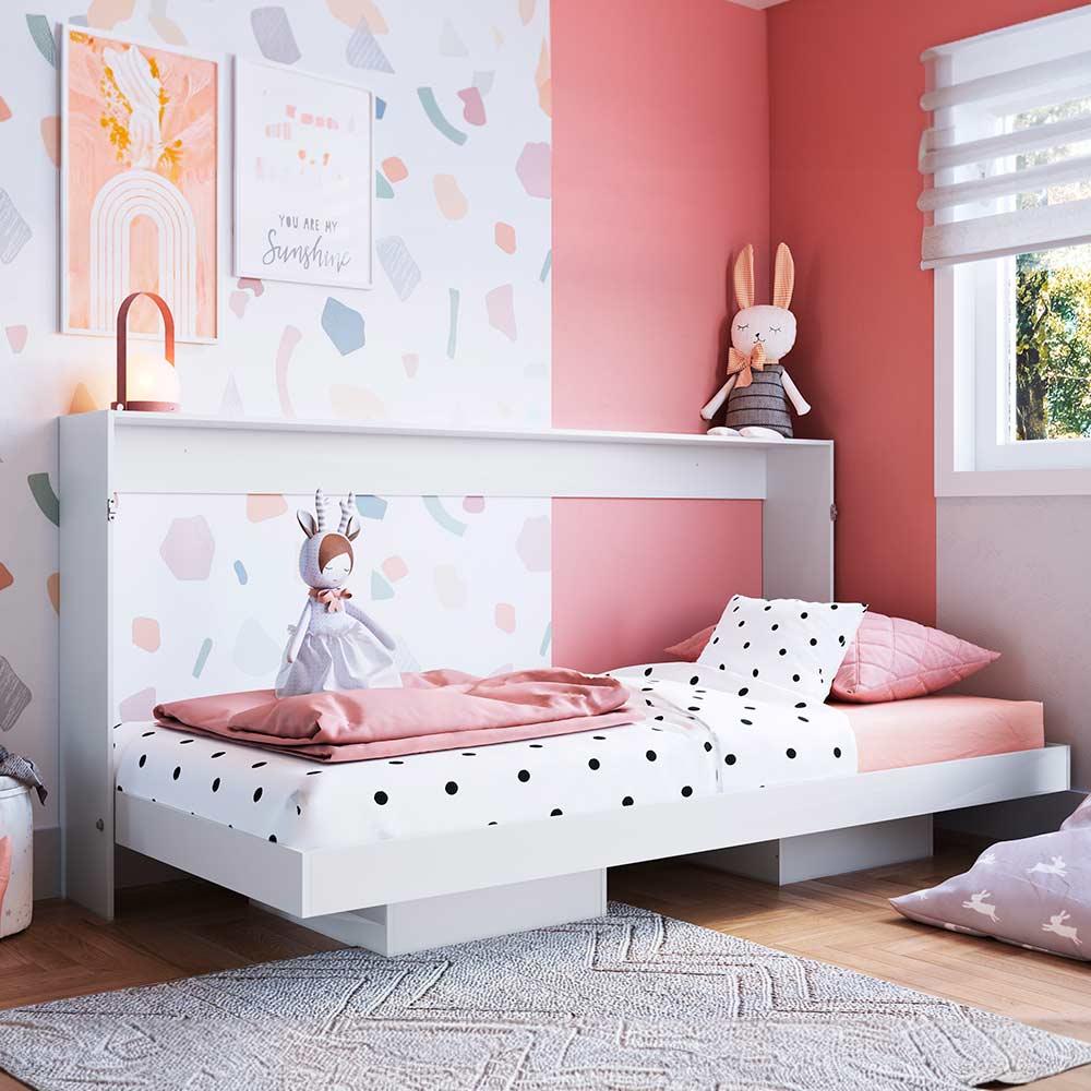 Cama De Solteiro Horizontal Articulável 2 Nichos Branco Colchão