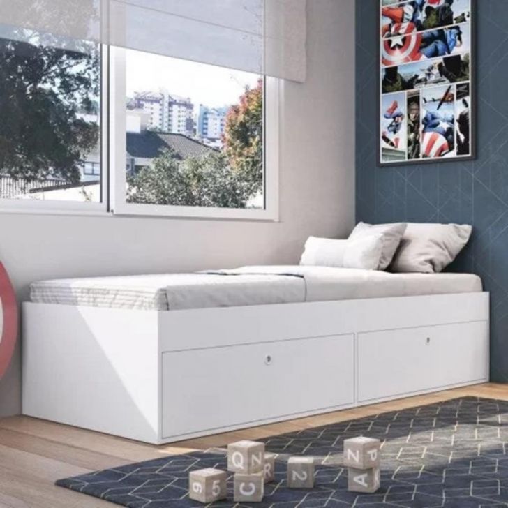 Cama Solteiro 80 C/ 4 Portas Tokio