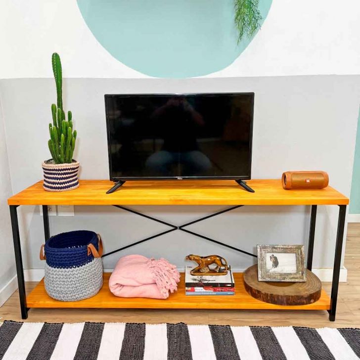 Mesa de Centro Minimalista Estilo Mid Century para sala - Casa Ferro