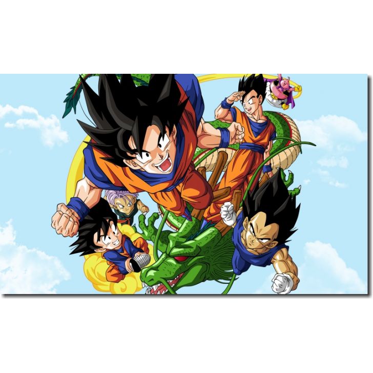 Quadro Decorativo Dragon Ball Z Goku Super Sayajin 1 Peça M8