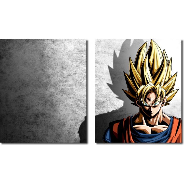 Quadro Decorativo Dragon Ball Goku Super Sayajin 1 Peça M22