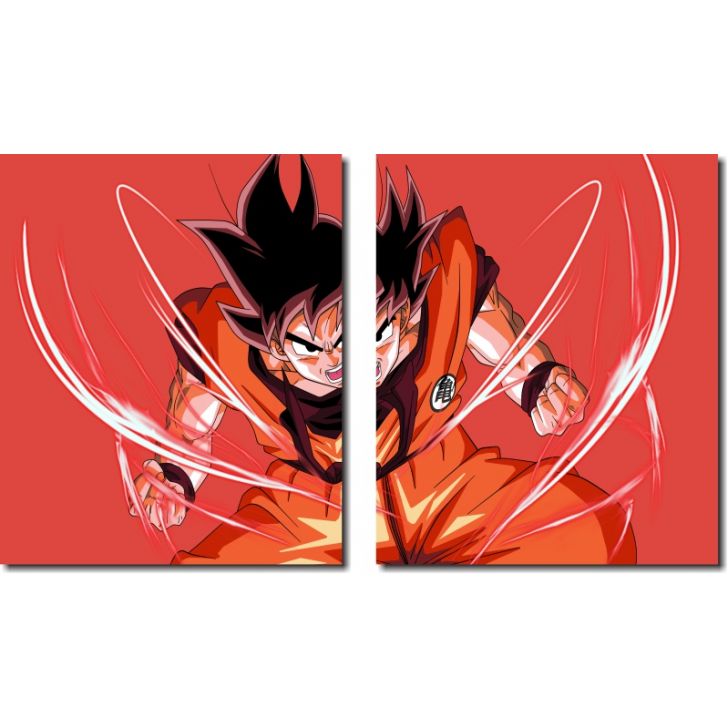 Quadro Decorativo Dragon Ball Goku Super Sayajin 1 Peça M22