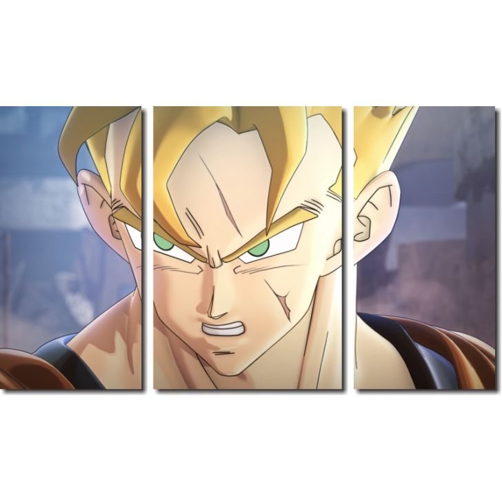 Quadro Decorativo Dragon Ball Z Goku Sayajin 2 Peças M20