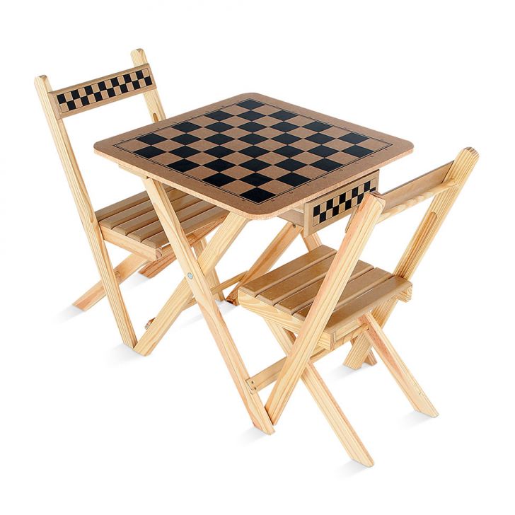 Toalha de Mesa Plástica Chess Xadrez 100% Polipropileno 1,40m