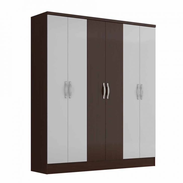 Guarda-Roupa 0523 - 6PT - 3GV Tabaco 