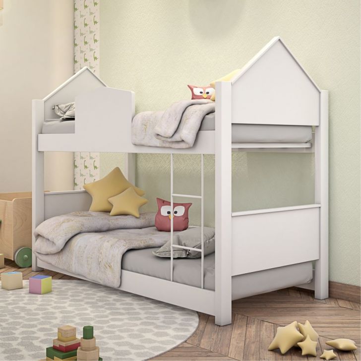 Beliche Infantil Montessoriana Garden com Escada Lateral e