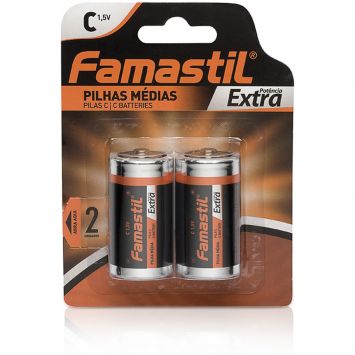 Pilha Extra Potencia Media Blister 2 pcs Laranja, Preto Laranja - Famastil Cod: FA228HI28ADR