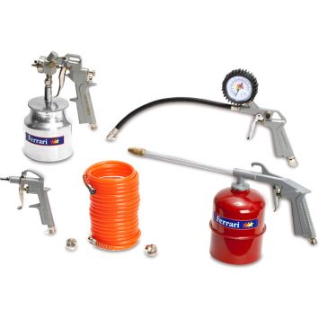 Kit Profissional De Pintura Ratk-A Vermelho, Laranja, Cinza