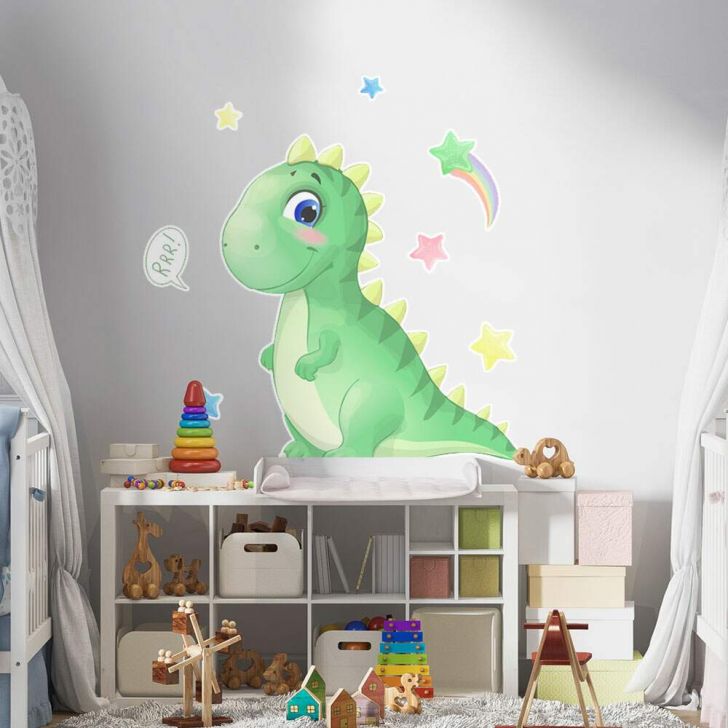 Adesivo de Parede Quarto Menino Dinossauro Baby – Quartinhos