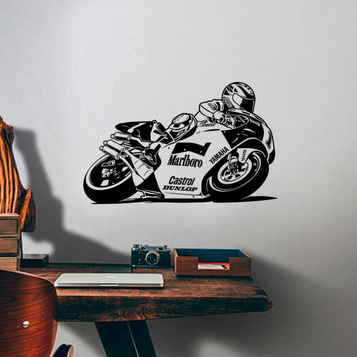 Quadro Decorativo Moto Cross - Fran Adesivos de Parede