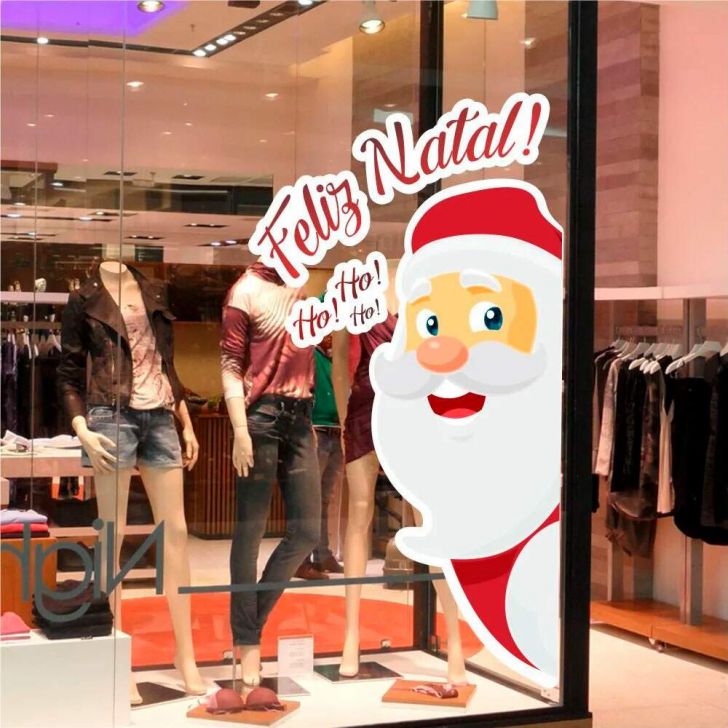 cartão de natal ho ho ho com papai noel, em roupas tradicionais e