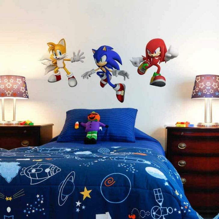 Adesivo de parede infantil Sonic 2