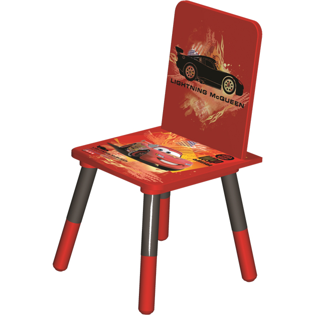Cadeira Cars Vermelha com desenhos CA - SE00 Vermelho - Fun Spaces Cod: FU178CH58NRL - Mobly