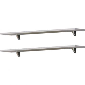 Prateleira Com Suporte Branco Ep90 Branco - Getama Cod: GE309RA92MAT