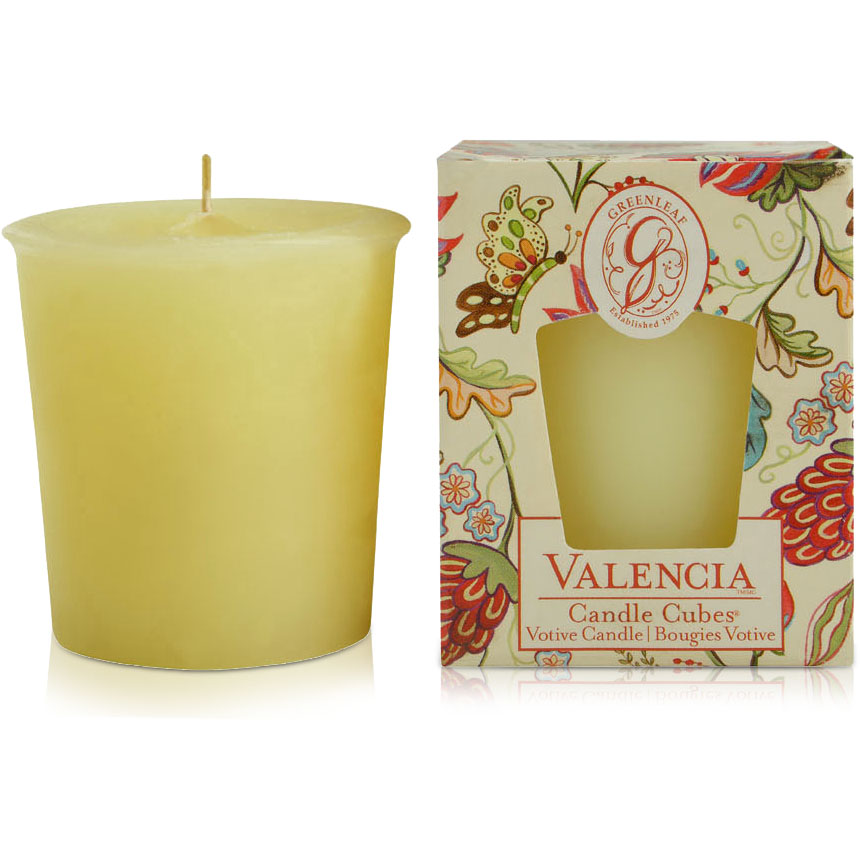Vela Aromatizante Valencia 56 g Amarelo - Greenleaf Cod: GR186AC16QCP