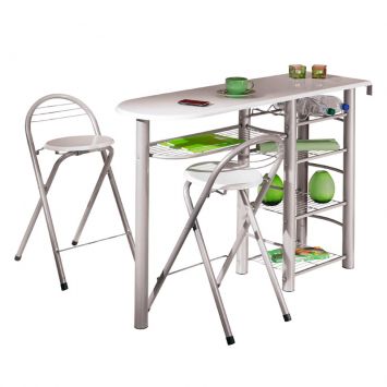 Mesa - Frida Branco, Prata Branco - Inter Link Cod: IN242TA50AZX