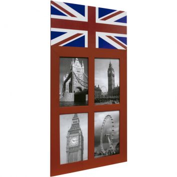 Painel England 4 Fotos Vermelho 61325