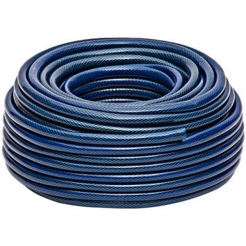 Mangueira Pvc 1/2 Azul / Preto 50 Metros