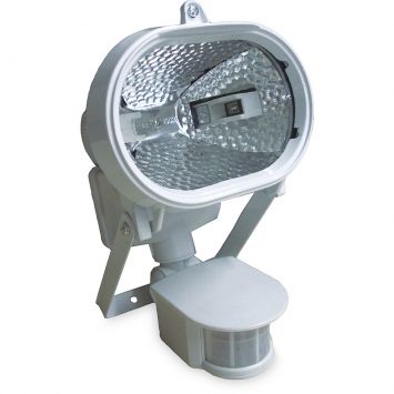 Refletor Halógeno com Sensor de Presença - Bivolt Branco DNI6017