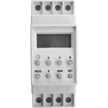 Timer Digital para trilho - 127V Branco DNI6620