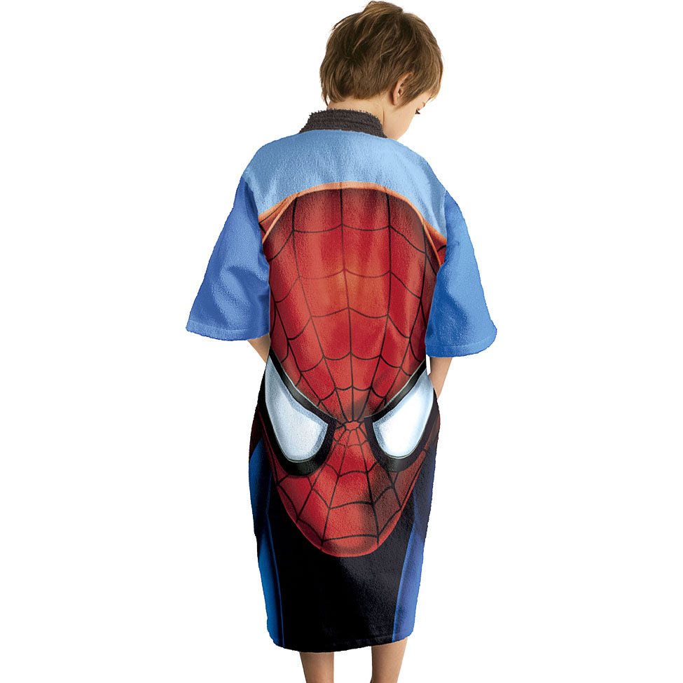 Roup&atilde;o Aveludado Spider Man Azul Tamanho P Azul - Lepper Cod: LE154BE61OGS