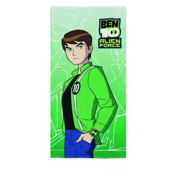 Toalha de banho Felpuda Ben 10 Alien Force - Verde