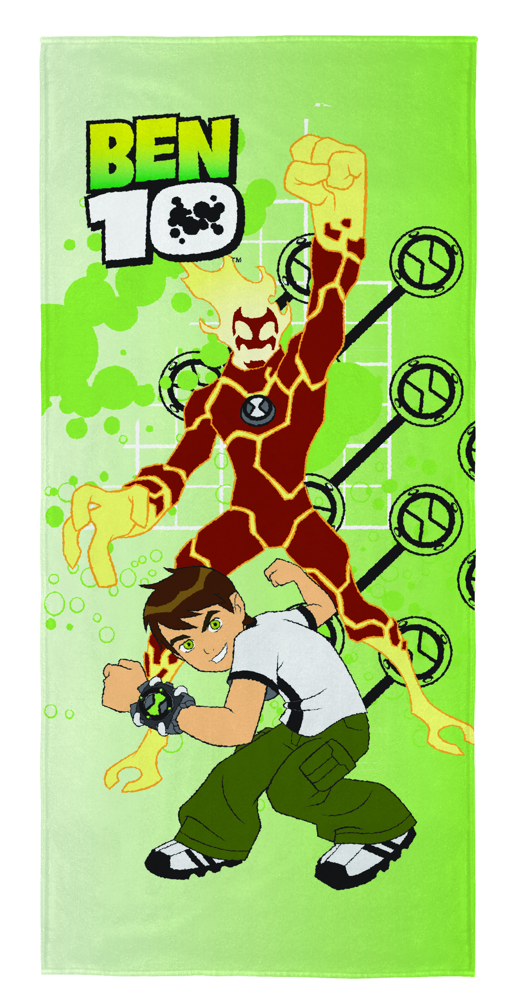 Toalha de banho Felpuda Ben 10 com boneco Marrom Marrom - Lepper Cod: LE154BE89KVE