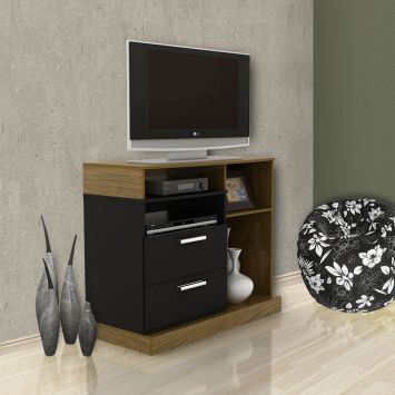 Rack Tropical Imbuia & Preto Lukaliam