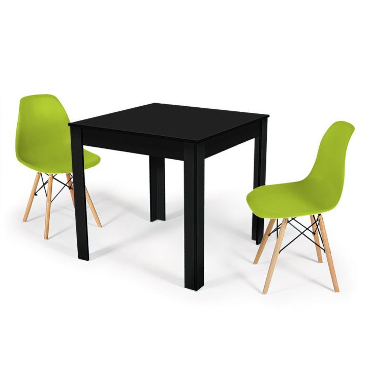 Conjunto Mesa de Jantar Quadrada - ELITTE PLUS com 8 cadeiras - AKILA