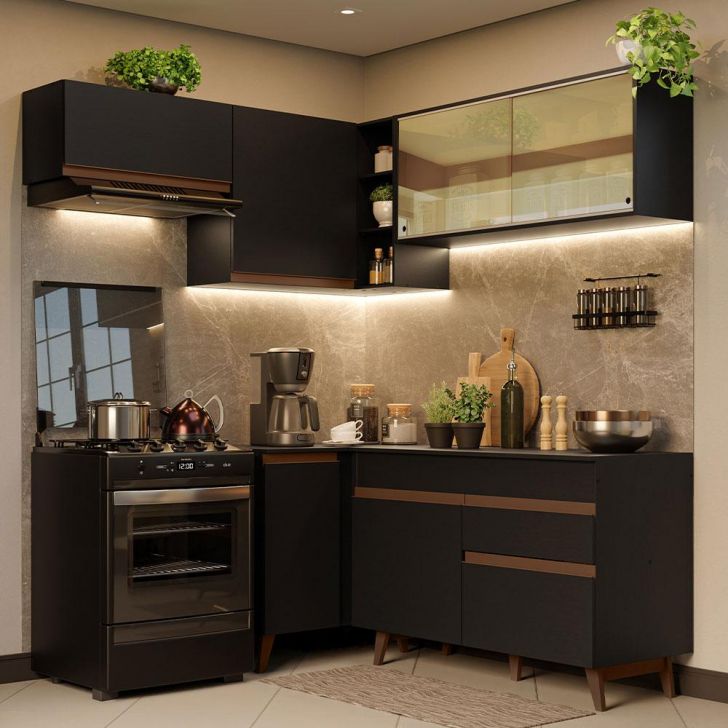 Jogo cozinha modular  Black Friday Casas Bahia