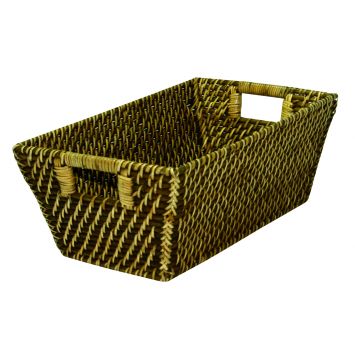 Cesto Retangular África 29 x 17 x 11 cm Rattan