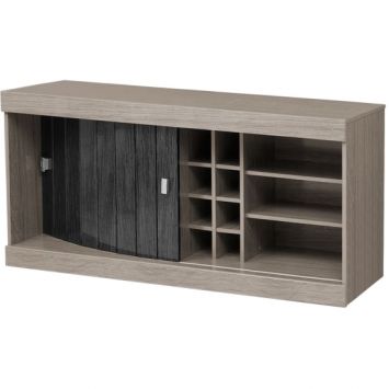 Buffet Lugano Carvalho Ferroso, Negro Zebrano