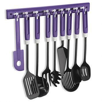 Kit Utensílios de Cozinha Roxo 10 pçs
