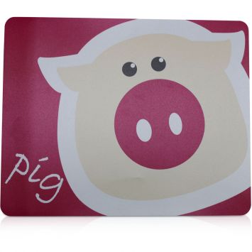 Jogo Americano Infantil 4 Peças - Porquinho Rosa