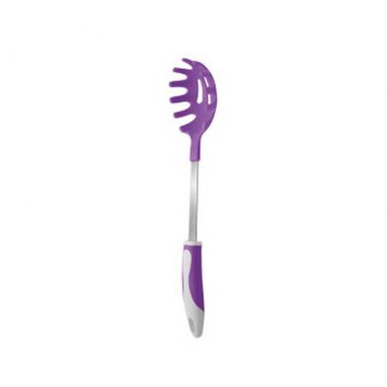 Pegador de Macarrão com cabo de Borracha Lilás 30 cm