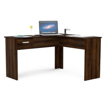 Mesa de Escritório Madeira Prat K Multiuso Tabaco