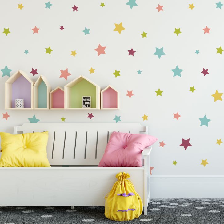 Stickers infantil Estrellas luminosas 48x68 cm