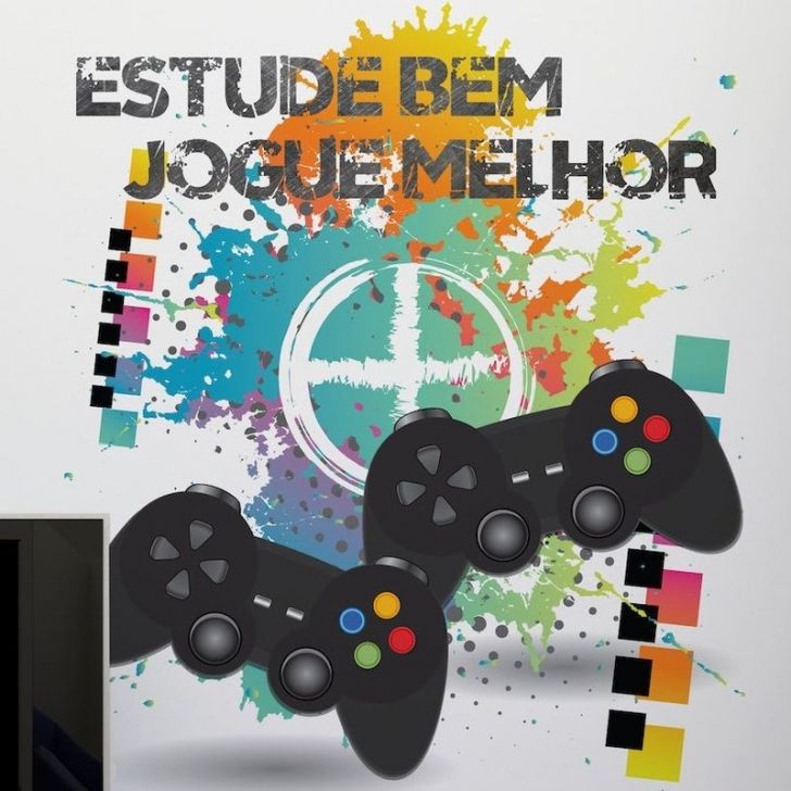 Adesivo Decoração De Interior Games Jogos Videos Meninos