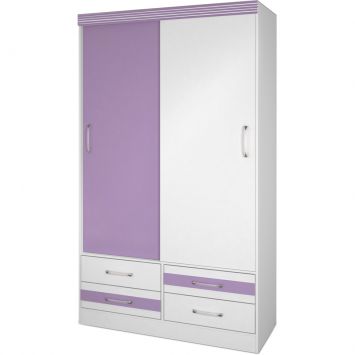 Guarda Roupa Teen Flex 2.4 Branco, Lil&aacute;s Branco - Santos Andir&aacute; Cod: SA085CL62WLD