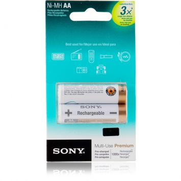 Bateria recarregável NiMH 2100 mAh AA 2 peças Branco - Sony Cod: SO287HI48HJJ