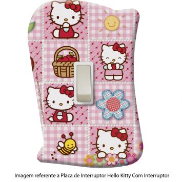 Placa de Interruptor Hello Kitty Sem Interruptor Rosa - Startec Cod: ST093LI78EAR