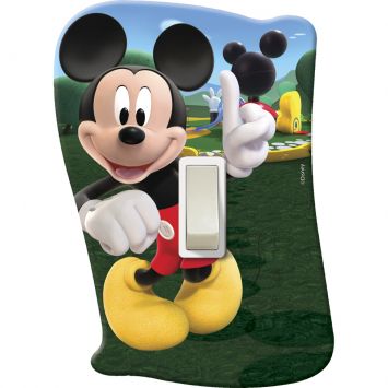 Placa de Interruptor Mickey CH Com Interruptor Verde - Startec Cod: ST093LI16DZF