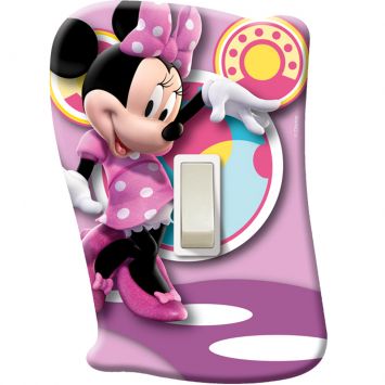 Placa de Interruptor Minnie CH Com Interruptor Rosa - Startec Cod: ST093LI14DZH