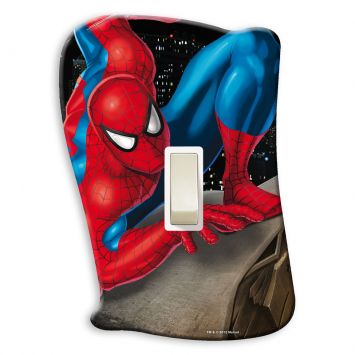 Placa de Interruptor Spiderman Com Interruptor Vermelho - Startec Cod: ST093LI51DXW
