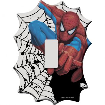 Placa de Interruptor Spiderman Sem Interruptor Vermelho - Startec Cod: ST093LI50DXX