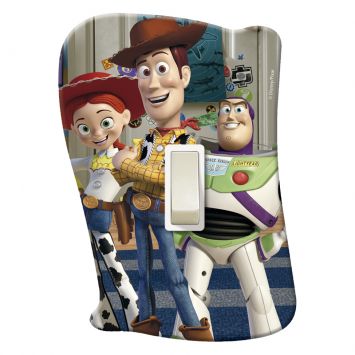 Placa de Interruptor Toy Story Com Interruptor Branco - Startec Cod: ST093LI71EAY