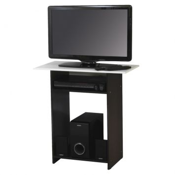 Rack Tropical Tabaco e Branco Branco - Tecla M&oacute;veis Cod: IT402RA33ZWS